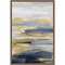 Intuition Blue and Gold II by Jackie Hanson Framed Canvas Wall Art
